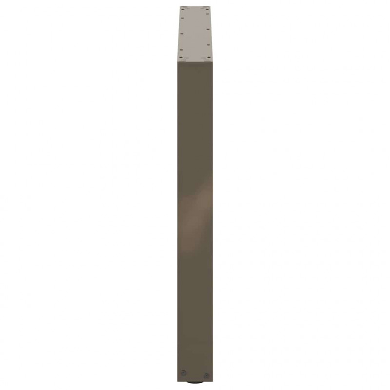 Nogi do stołu jadalnego w kształcie litery U 3 szt. Naturalna stal 100x(72-73) cm Stal