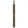 Nogi do stołu jadalnego w kształcie litery U 3 szt. Naturalna stal 100x(72-73) cm Stal