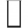 Nogi do stołu barowego w kształcie litery U 2 szt. Czarne 40x(90-91) cm Stal