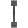 Nogi do stolika kawowego w kształcie litery X 2 szt. Antracyt 50x(42-43) cm Stal