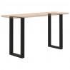 Nogi do stołu barowego w kształcie litery U 2 szt. Czarne 40x(90-91) cm Stal