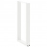 Nogi do stołu barowego w kształcie litery U 2 szt. Białe 40x(90-91) cm Stal