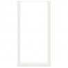 Nogi do stołu barowego w kształcie litery U 2 szt. Białe 40x(90-91) cm Stal
