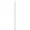 Nogi do stołu barowego w kształcie litery U 2 szt. Białe 40x(90-91) cm Stal