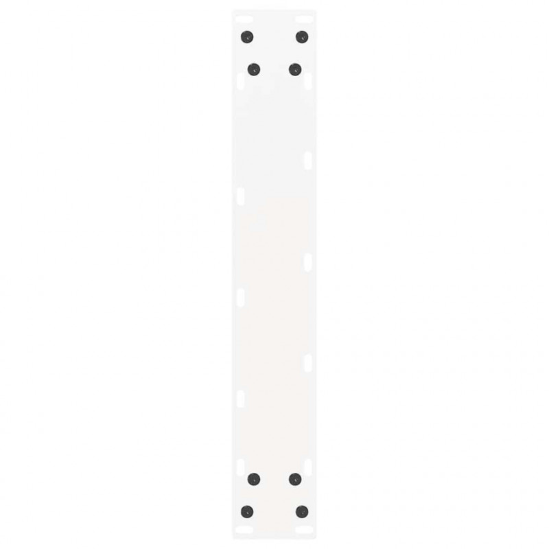 Nogi do stołu barowego w kształcie litery U 2 szt. Białe 40x(90-91) cm Stal