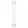 Nogi do stołu barowego w kształcie litery U 2 szt. Białe 40x(90-91) cm Stal