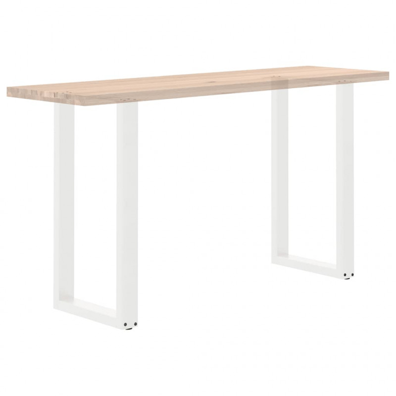 Nogi do stołu barowego w kształcie litery U 2 szt. Białe 40x(90-91) cm Stal