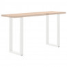 Nogi do stołu barowego w kształcie litery U 2 szt. Białe 40x(90-91) cm Stal