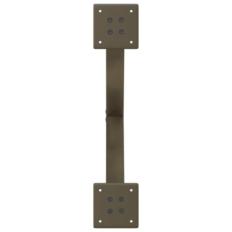 Nogi do stolika kawowego w kształcie litery X 2 szt. Naturalna stal 50x(42-43) cm Stal