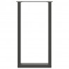 Nogi do stołu barowego w kształcie litery U 2 szt. Antracyt 40x(90-91) cm Stal