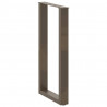 Nogi do stołu barowego w kształcie litery U 2 szt. Naturalna stal 40x(90-91) cm Stal