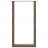 Nogi do stołu barowego w kształcie litery U 2 szt. Naturalna stal 40x(90-91) cm Stal