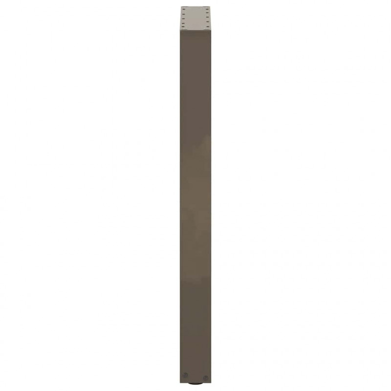 Nogi do stołu barowego w kształcie litery U 2 szt. Naturalna stal 40x(90-91) cm Stal