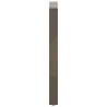 Nogi do stołu barowego w kształcie litery U 2 szt. Naturalna stal 40x(90-91) cm Stal