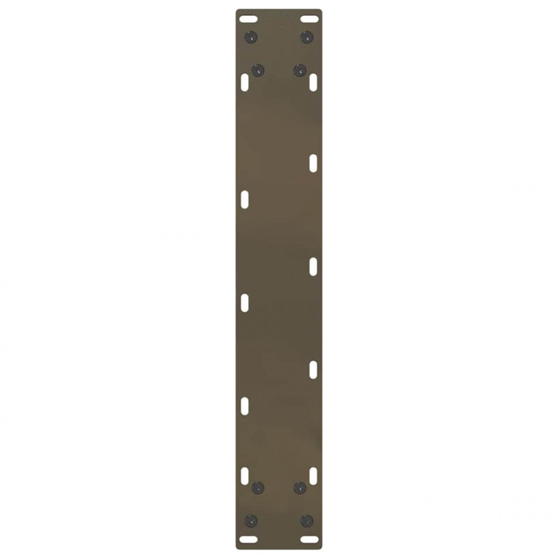 Nogi do stołu barowego w kształcie litery U 2 szt. Naturalna stal 40x(90-91) cm Stal