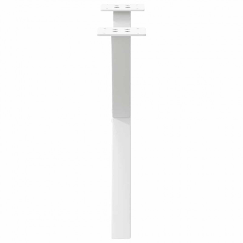 Nogi do stolika kawowego w kształcie litery X 2 szt. Białe 60x(42-43) cm Stal