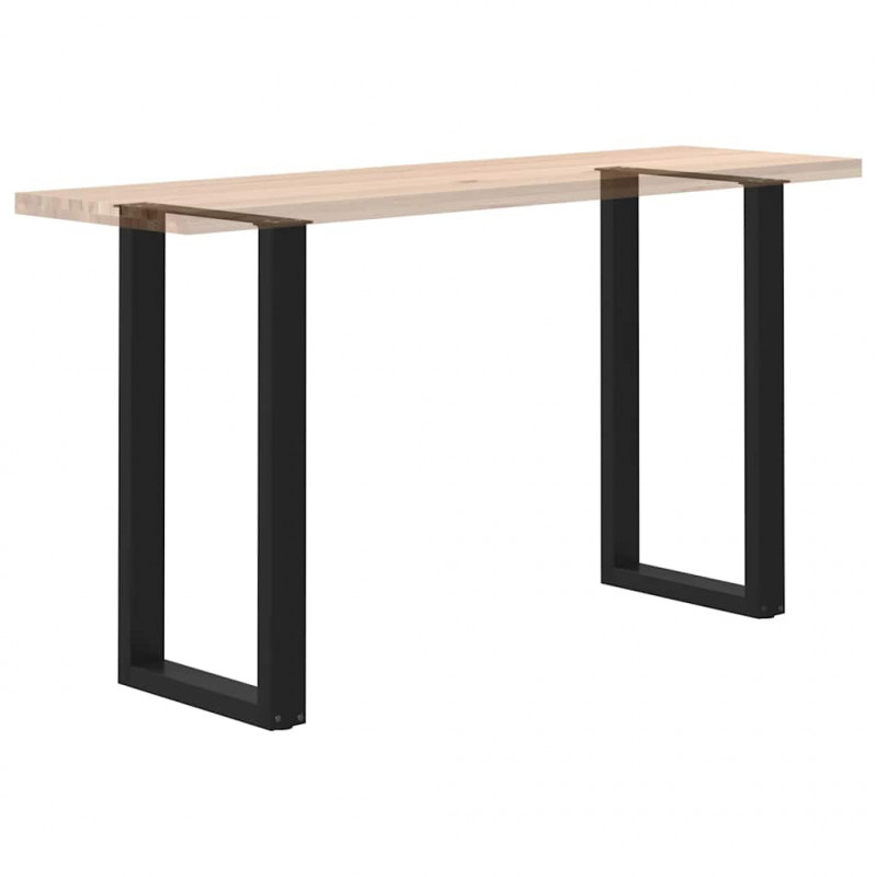 Nogi do stołu barowego w kształcie litery U 2 szt. Czarne 50x(90-91) cm Stal