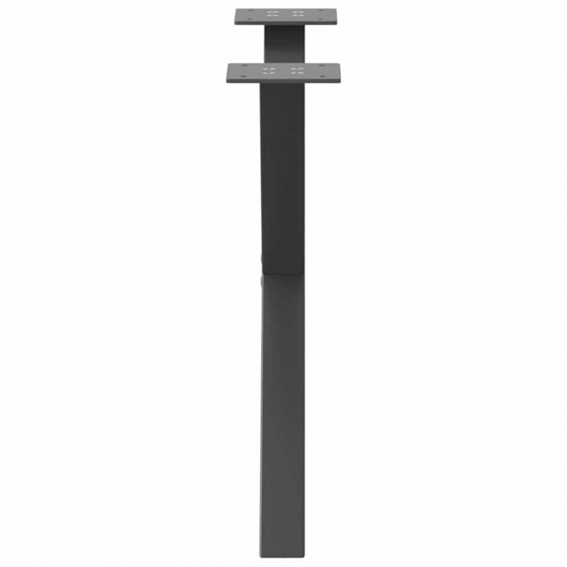 Nogi do stolika kawowego w kształcie litery X 2 szt. Antracyt 60x(42-43) cm Stal