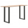 Nogi do stołu barowego w kształcie litery U 2 szt. Antracyt 50x(90-91) cm Stal