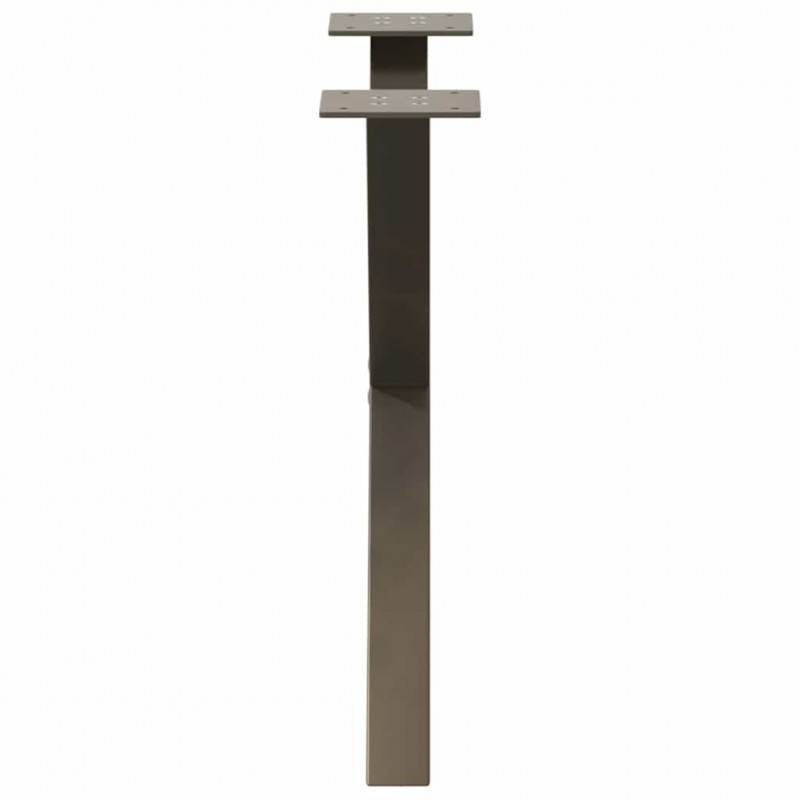 Nogi do stolika kawowego w kształcie litery X 2 szt. Naturalna stal 60x(42-43) cm Stal