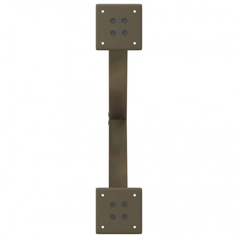 Nogi do stolika kawowego w kształcie litery X 2 szt. Naturalna stal 60x(42-43) cm Stal