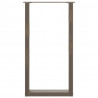 Nogi do stołu barowego w kształcie litery U 2 szt. Naturalna stal 50x(90-91) cm Stal