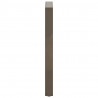 Nogi do stołu barowego w kształcie litery U 2 szt. Naturalna stal 50x(90-91) cm Stal