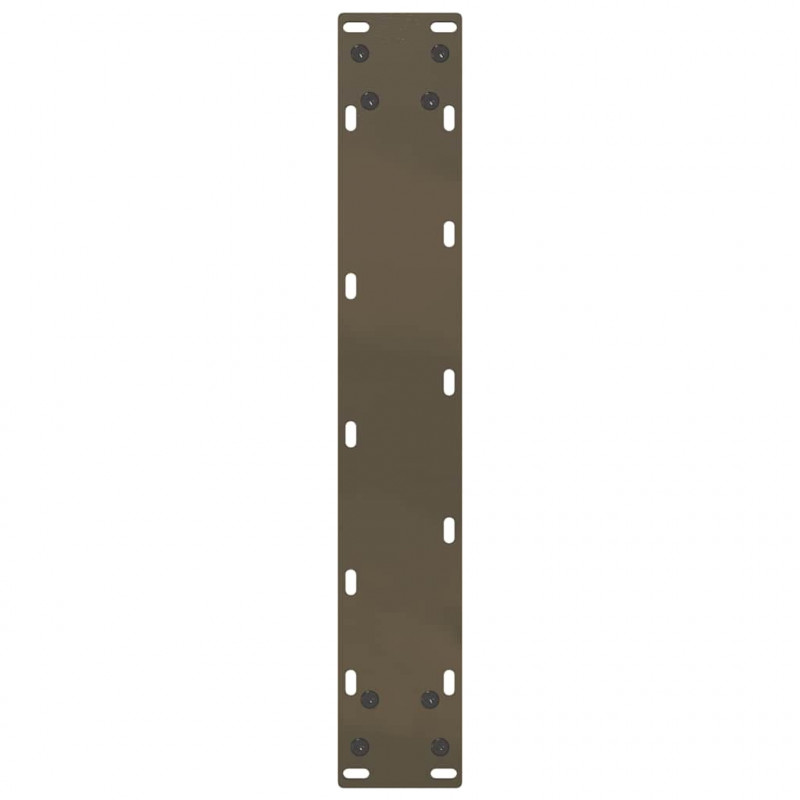Nogi do stołu barowego w kształcie litery U 2 szt. Naturalna stal 50x(90-91) cm Stal