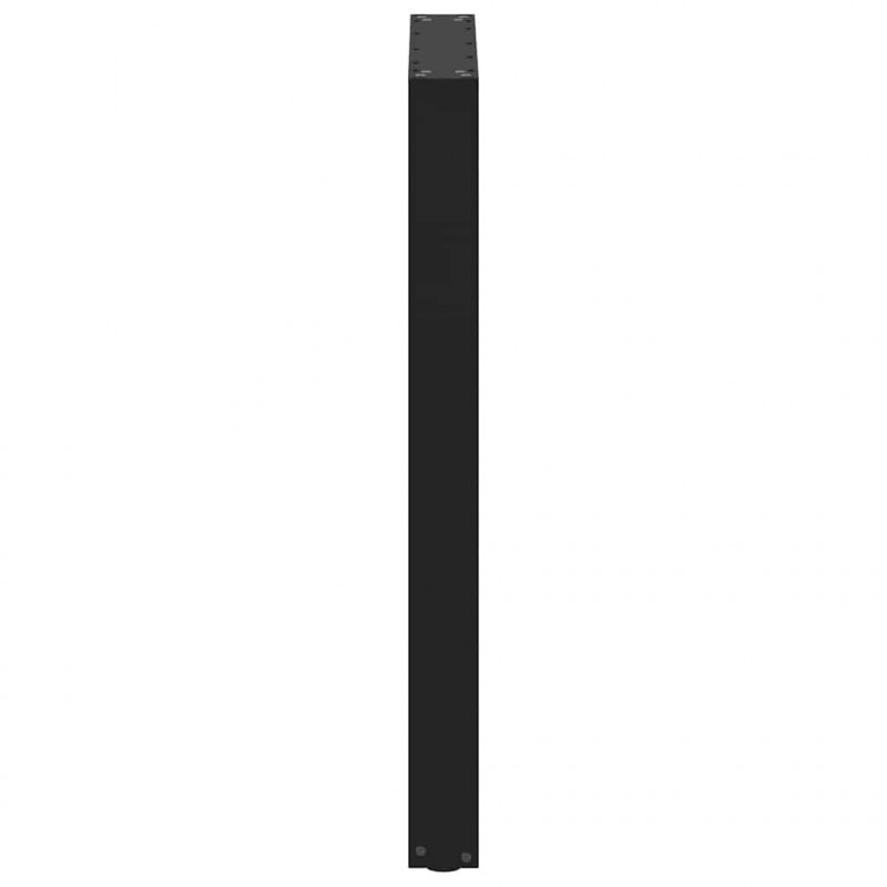 Nogi do stołu barowego w kształcie litery U 2 szt. Czarne 60x(90-91) cm Stal