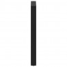 Nogi do stołu barowego w kształcie litery U 2 szt. Czarne 60x(90-91) cm Stal