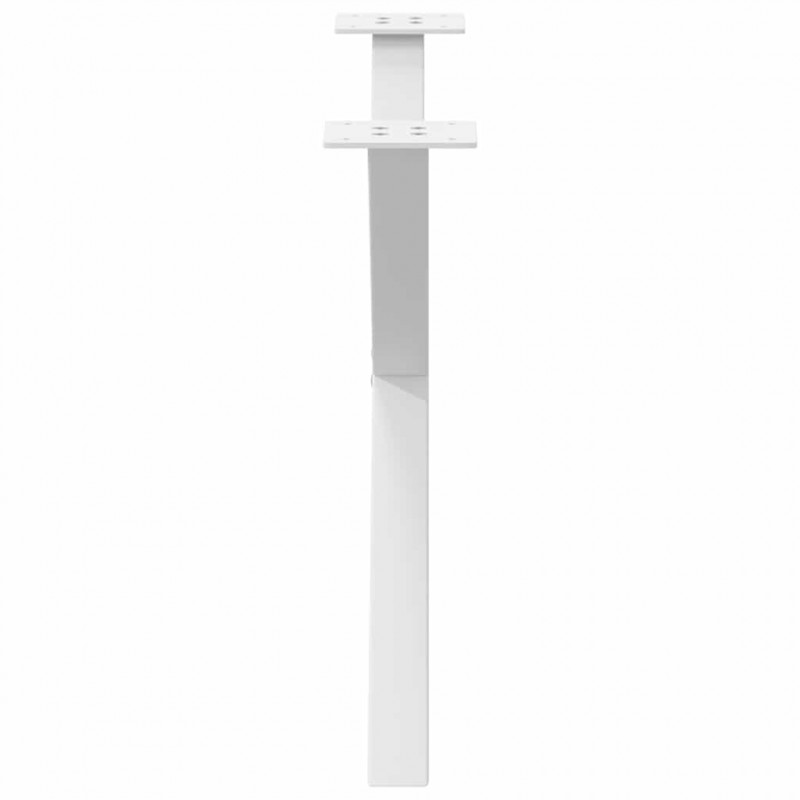 Nogi do stolika kawowego w kształcie litery X 2 szt. Białe 70x(42-43) cm Stal