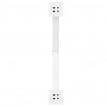 Nogi do stolika kawowego w kształcie litery X 2 szt. Białe 70x(42-43) cm Stal