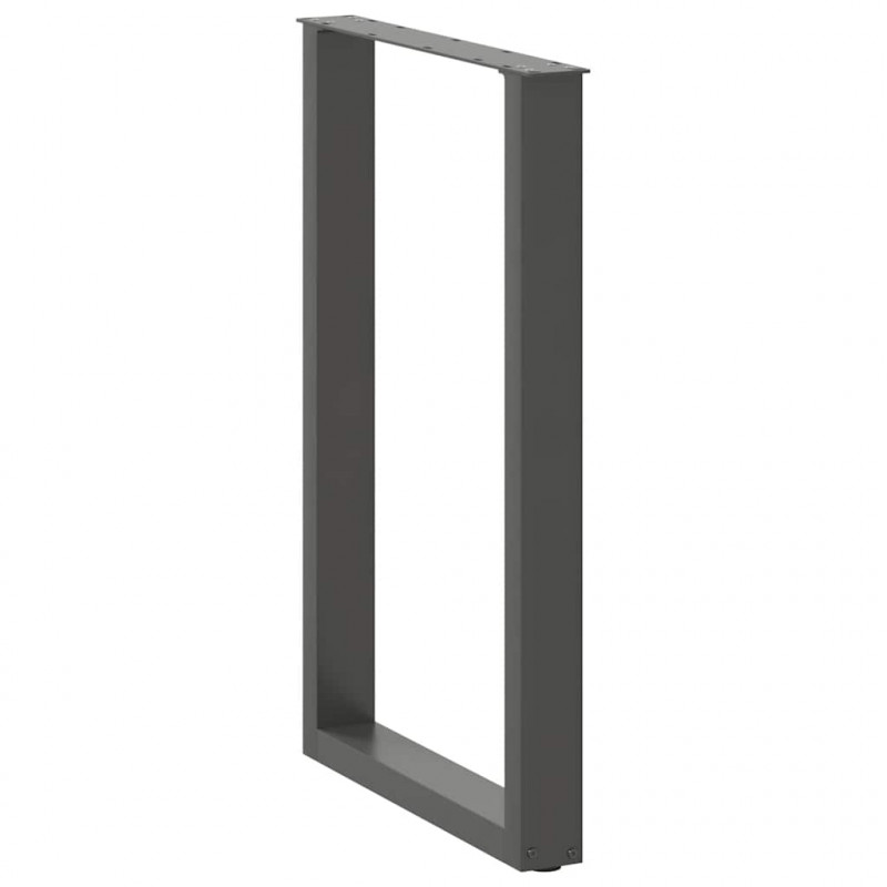 Nogi do stołu barowego w kształcie litery U 2 szt. Antracyt 60x(90-91) cm Stal