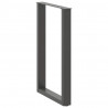 Nogi do stołu barowego w kształcie litery U 2 szt. Antracyt 60x(90-91) cm Stal