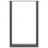 Nogi do stołu barowego w kształcie litery U 2 szt. Antracyt 60x(90-91) cm Stal
