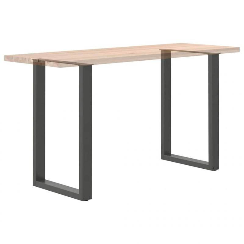 Nogi do stołu barowego w kształcie litery U 2 szt. Antracyt 60x(90-91) cm Stal