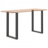 Nogi do stołu barowego w kształcie litery U 2 szt. Antracyt 60x(90-91) cm Stal