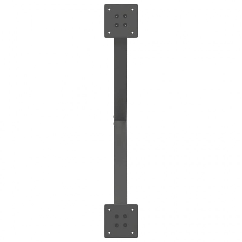 Nogi do stolika kawowego w kształcie litery X 2 szt. Antracyt 70x(42-43) cm Stal