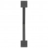 Nogi do stolika kawowego w kształcie litery X 2 szt. Antracyt 70x(42-43) cm Stal