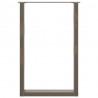 Nogi do stołu barowego w kształcie litery U 2 szt. Naturalna stal 60x(90-91) cm Stal