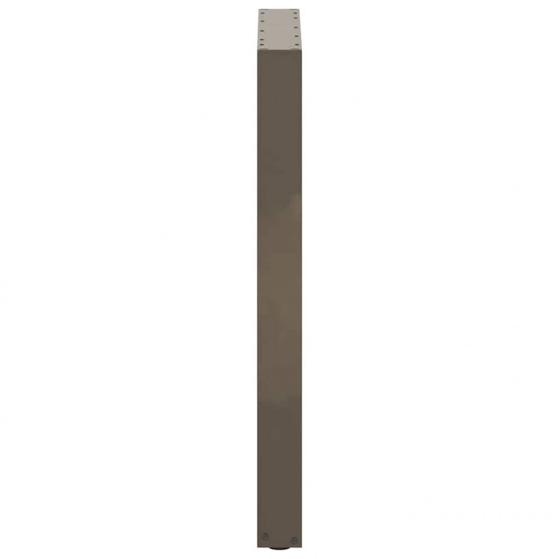 Nogi do stołu barowego w kształcie litery U 2 szt. Naturalna stal 60x(90-91) cm Stal
