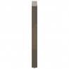 Nogi do stołu barowego w kształcie litery U 2 szt. Naturalna stal 60x(90-91) cm Stal
