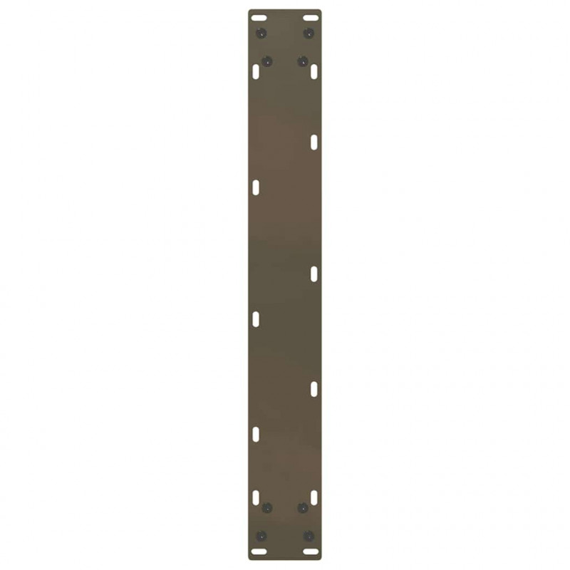 Nogi do stołu barowego w kształcie litery U 2 szt. Naturalna stal 60x(90-91) cm Stal
