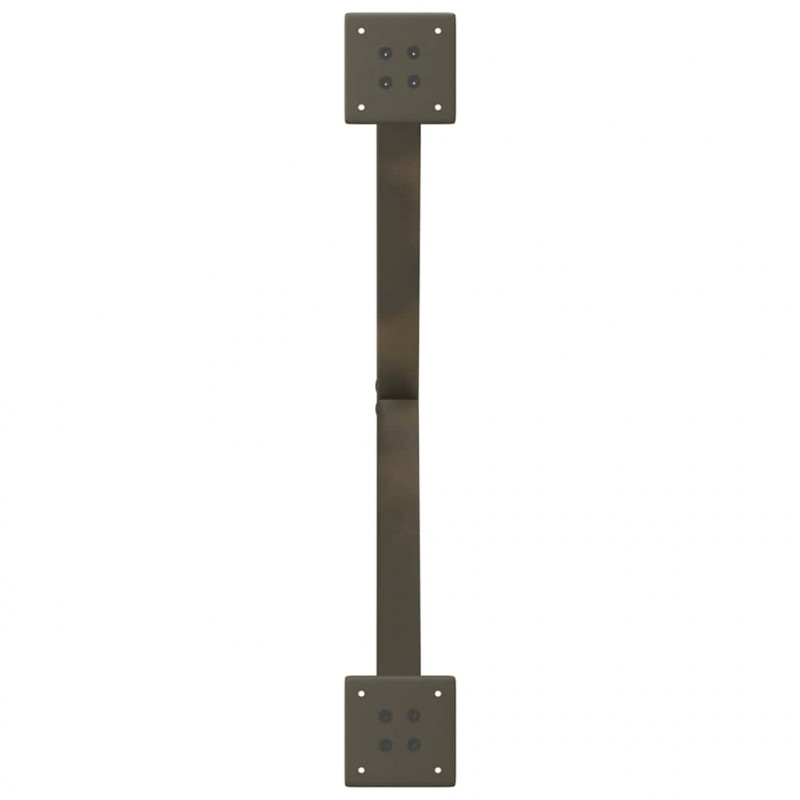 Nogi do stolika kawowego w kształcie litery X 2 szt. Naturalna stal 70x(42-43) cm Stal