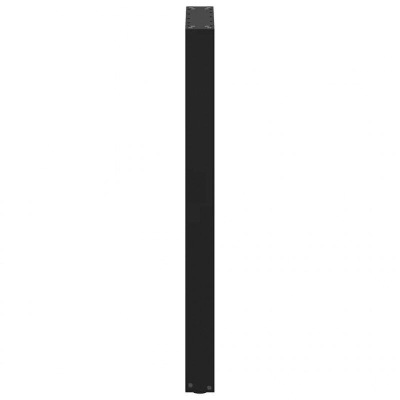 Nogi do stołu barowego w kształcie litery U 2 szt. Czarne 40x(100-101) cm Stal