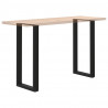 Nogi do stołu barowego w kształcie litery U 2 szt. Czarne 40x(100-101) cm Stal