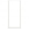 Nogi do stołu barowego w kształcie litery U 2 szt. Białe 40x(100-101) cm Stal