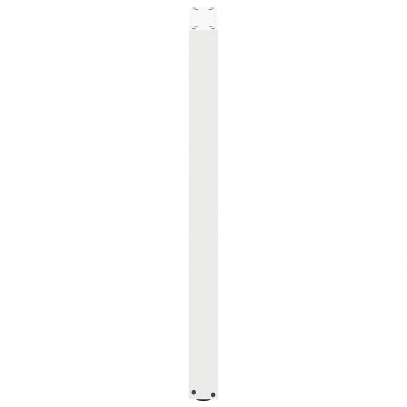 Nogi do stołu barowego w kształcie litery U 2 szt. Białe 40x(100-101) cm Stal