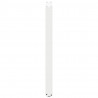 Nogi do stołu barowego w kształcie litery U 2 szt. Białe 40x(100-101) cm Stal