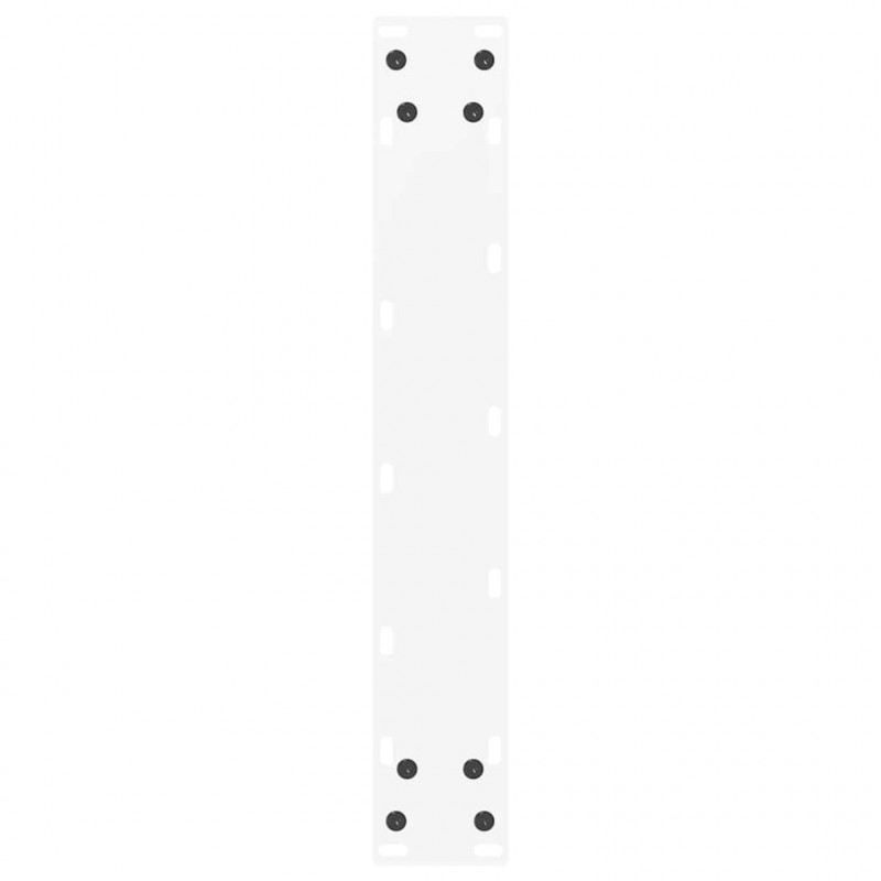 Nogi do stołu barowego w kształcie litery U 2 szt. Białe 40x(100-101) cm Stal